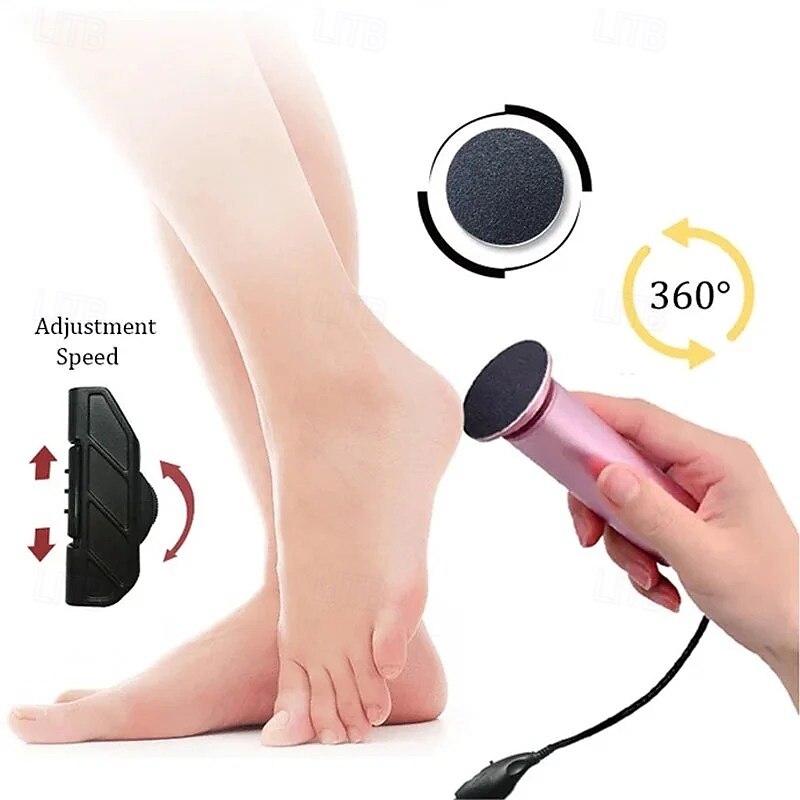 Electric Foot Care Pedicure Foot File Callus Remover Dead Skin Exfoliator Foot Scrubber Professional Foot Care Machine for Soft Smooth Feet Pedicure Tool for Home Use4