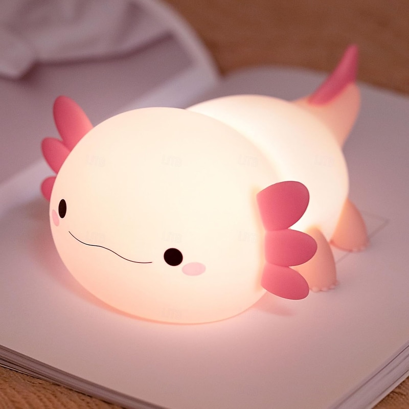 Night Light, Cute lamp Gifts for Kids,Dimmable Silicone Animal Nursery Night Light, Kawaii Rechargeable Bedside Touch Lamp,Room Decor Light - Main Image