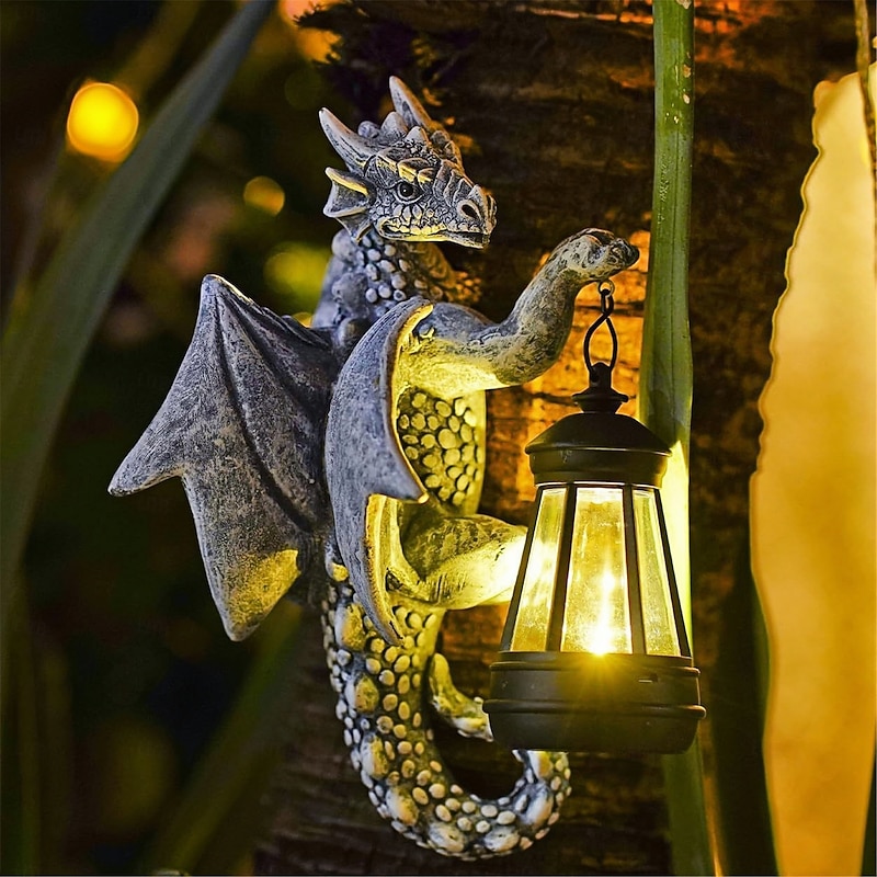 Solar Lanterns Dinosaur Lights Sloth Lights Squirrel Lights Outdoor Courtyard Decorations Garden Animal Lanterns Wall Mounted Night Lights  1PC