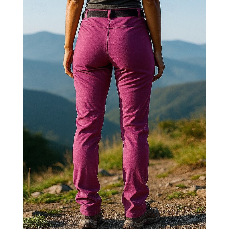 Women's Hiking Pants Trousers Hiking Rain Pants Waterproof pants Outdoor Regular Fit Waterproof Windproof Bottoms Pocket Black Army Green Camping / Hiking Hunting Traveling S M L XL XXL2