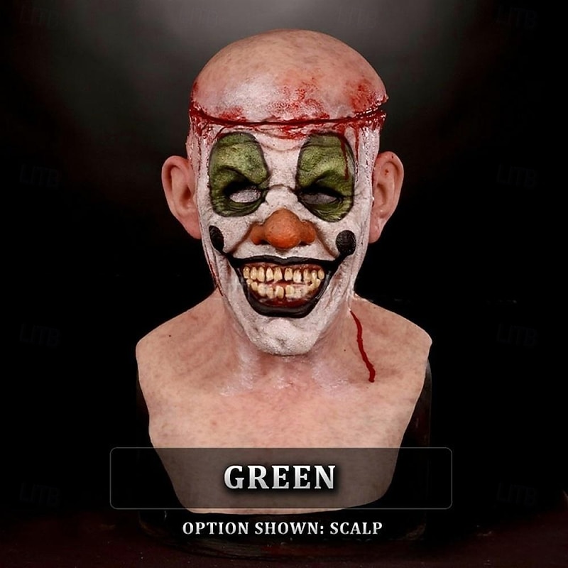 Annabelle Killer Clown Scary Doll Halloween Mask Realistic Mask Horror Scary Full Face Adults' Men's Women's Halloween Carnival Performance Party Easy Halloween Costumes Dress Up3