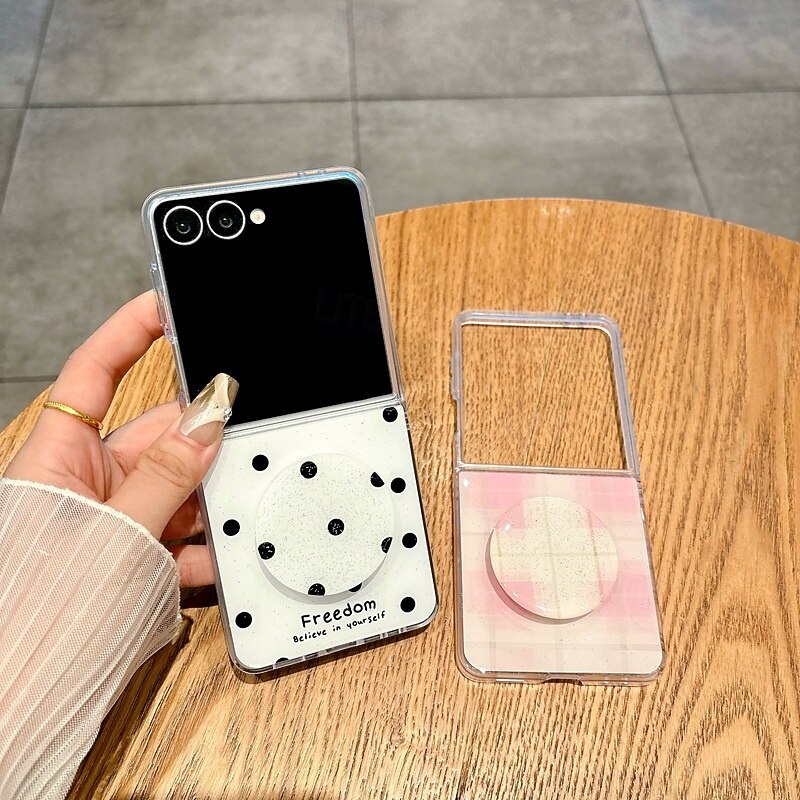 Phone Case For Samsung Galaxy Z Flip 7 Z Flip 6 Z Flip 5 Z Flip 4 Z Flip 3 Back Cover Shockproof Retro TPU PU Leather4