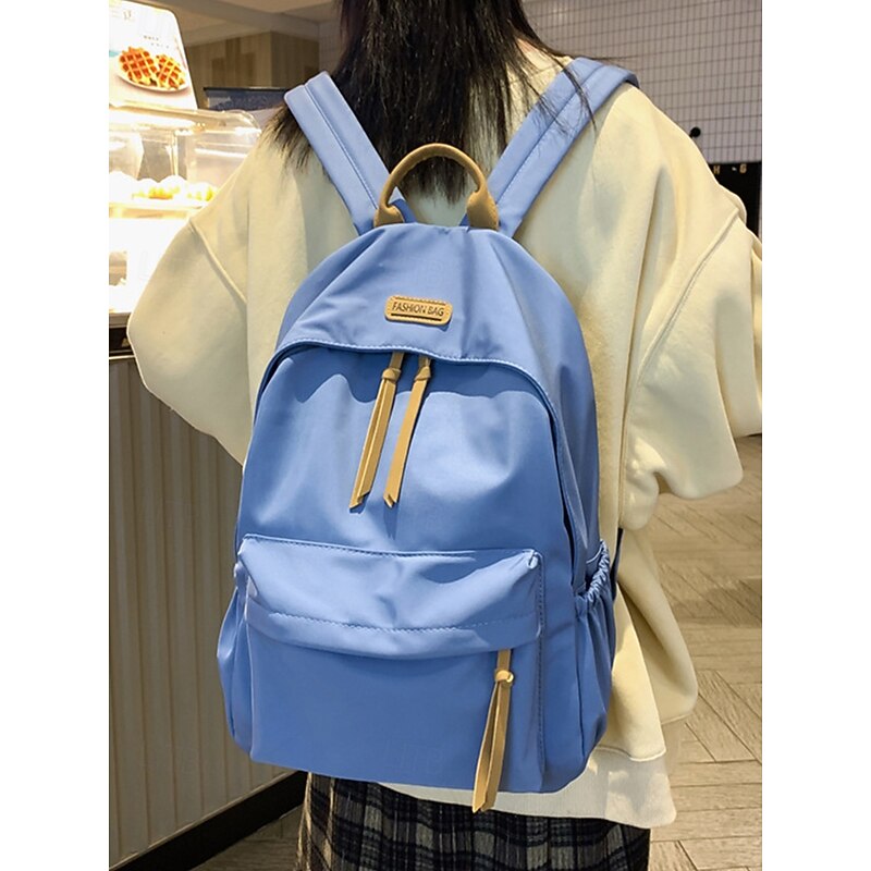 Women's Simple Large Capacity Waterproof Backpack - Simple Lightweight Backpack with Multi-Pocket Storage for College, Travel and Daily Commuting2