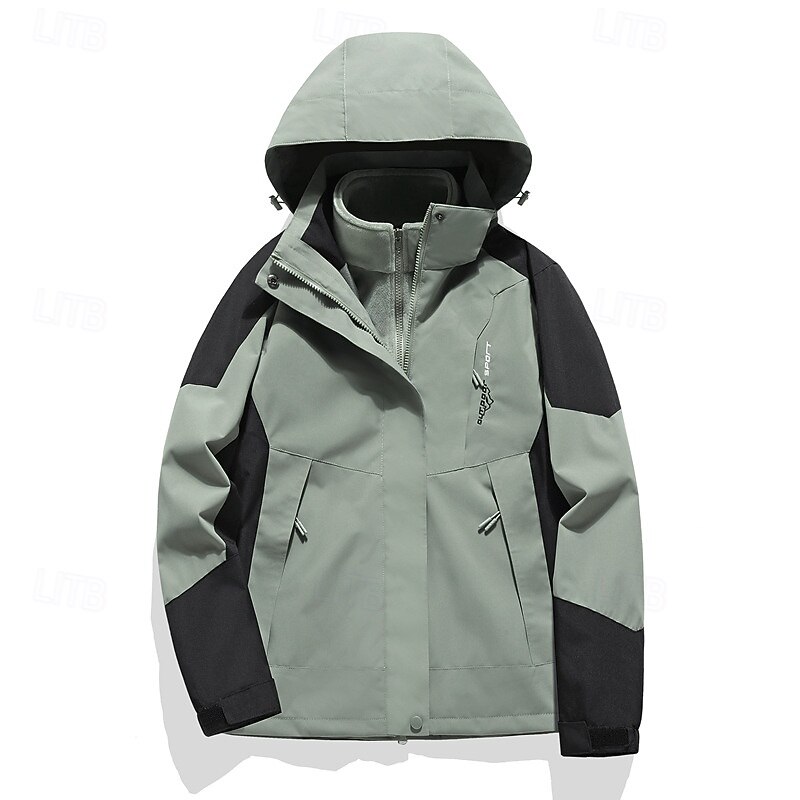 Women's Softshell Jacket Hiking Jacket Thermal Jacket Outdoor Waterproof Windproof Hiking Outfits Hiking Clothes Winter Autumn / Fall Top Camping / Hiking / Caving Running Solid Color White Red Purple4