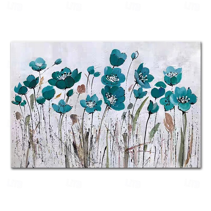Mintura Handmade Flowers Oil Paintings On Canvas Wall Art Decoration Modern Abstract Picture For Home Decor Rolled Frameless Unstretched Painting2
