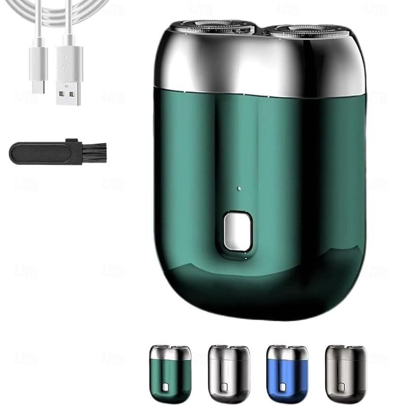 Pocket Shaver USB Mini Shavers for Men Mini Dual-Head Electric Shaver Ideal Gift for Men, Boyfriends, Fathers, Travelers And Businessmen