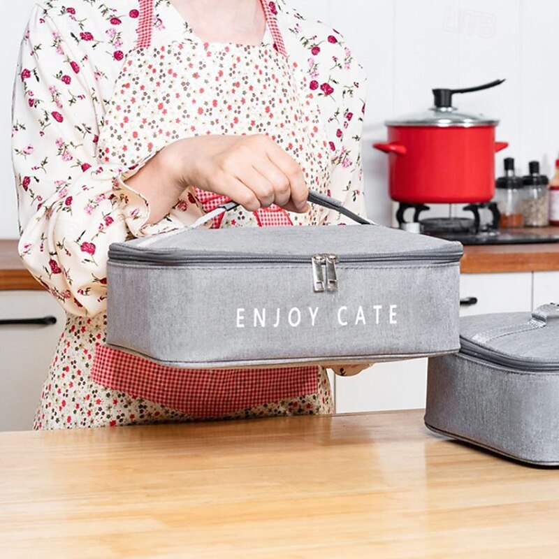 Lunch Bag for Women and Men for Back to School Office Picnic Hiking Beach Aluminum Foil Insulated Bento Bag Portable Lunch Tote for Work Food Storage and Temperature Control4