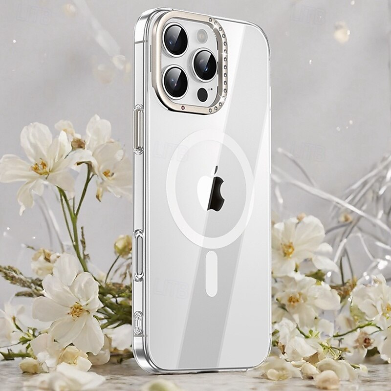 Phone Case For iPhone 16 15 14 Pro Max Back Cover with Stand Holder Magnetic Support Wireless Charging Retro PC4