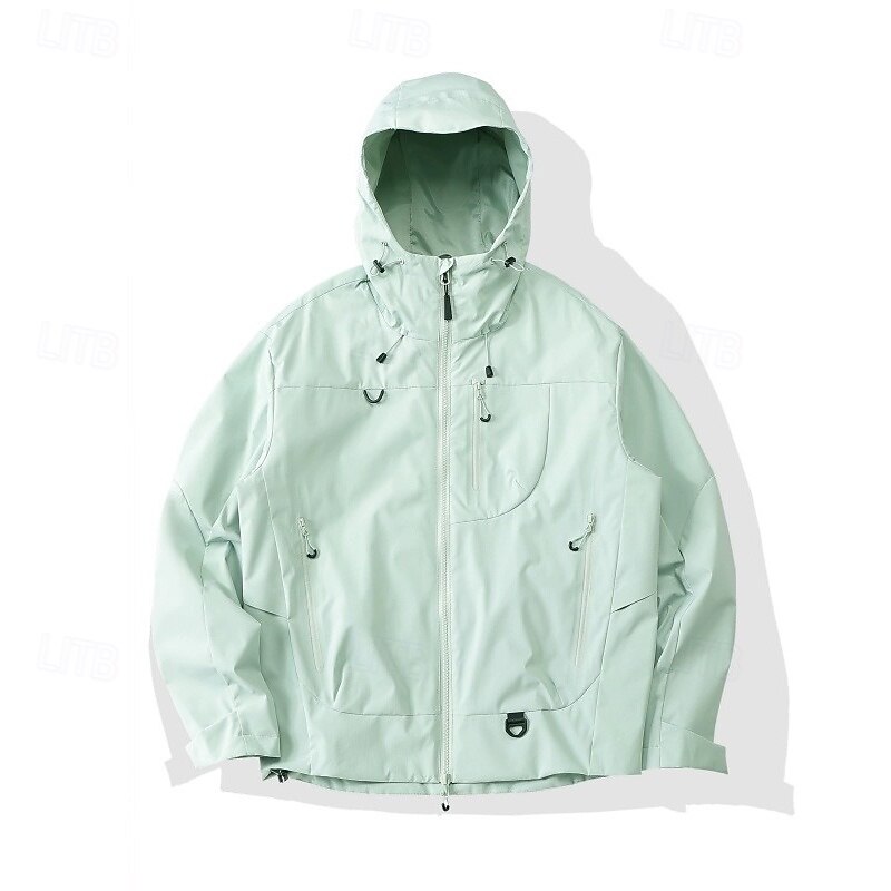 Women's Windbreaker Softshell Jacket Hiking Jacket Outdoor Waterproof Windproof Hiking Outfits Hiking Clothes Winter Autumn / Fall Top Camping / Hiking / Caving Running Solid Color Yellow Purple Green2