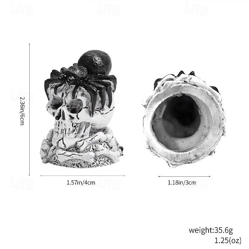 Halloween Skull Toilet Bolt Caps Resin Decorative Cover Set for Toilet Seat Bolts, Creative Skeleton Head Ornament for Bathroom Decor4