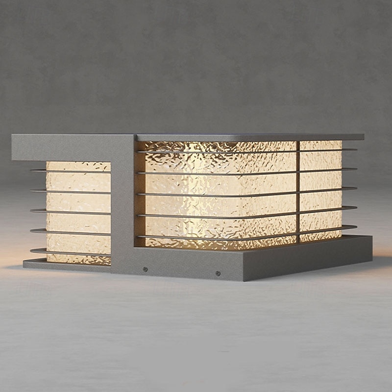 Modern Metal & Acrylic LED Outdoor Wall Lights, Warm White, 110-120V/220-240V, Waterproof Design2