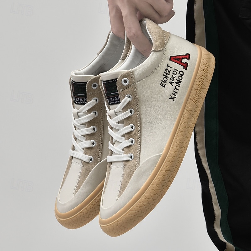 Men's Casual High-Top Sneakers with Retro Print, Stylish Canvas-Look Skate Shoes for Daily Wear & Urban Street Style2