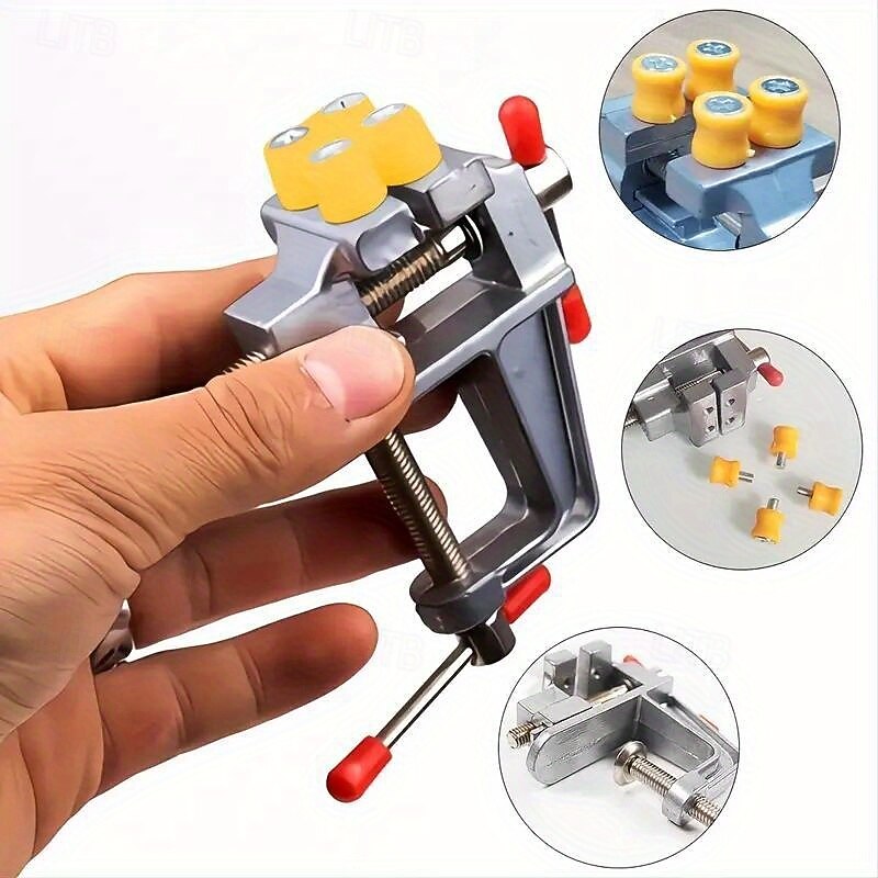 Versatile Compact Mini Bench Vise - Table Clamp for DIY Jewelry Watch Repair & Hobby Crafts2