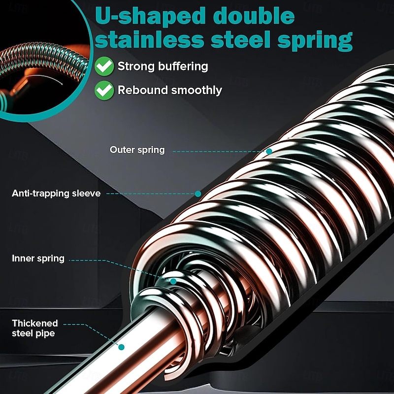 Twister Arm Exerciser, Adjustable Spring Workout Bar, Forearm Triceps Chest Enhanced Exercise Strengthener,Portable Home Fitness Equipment4