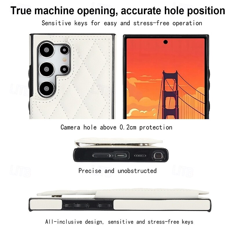 Phone Case For Samsung Galaxy S25 S25 Edge S24 S24 FE S23 Ultra Plus S22 Plus  Ultra A16 A55 5G A35 5G A15 Wallet Case Kickstand Card Slot Shockproof Retro TPU PU Leather4