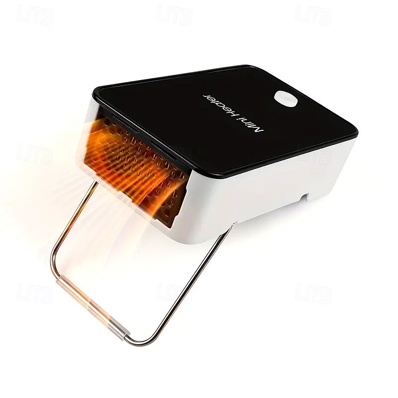Portable Space Heater Mini Desk Heater Electric Fan Air Heater for Room/Office/Desk