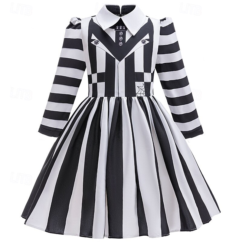 Beetlejuice Zombies Costume Fancy Dress Horror Horror Scary Costume Movie Cosplay for Women's Adults' Halloween Carnival Performance Party3