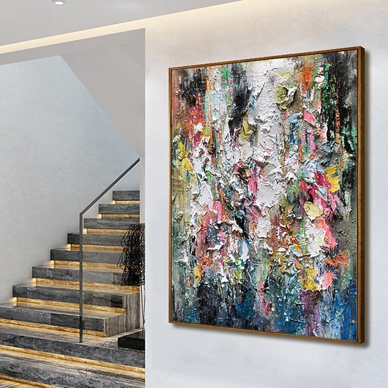 Handmade Oil Painting Canvas Wall Art Decoration Modern Thick Oil Abstract for Home Decor Rolled Frameless Unstretched Painting4