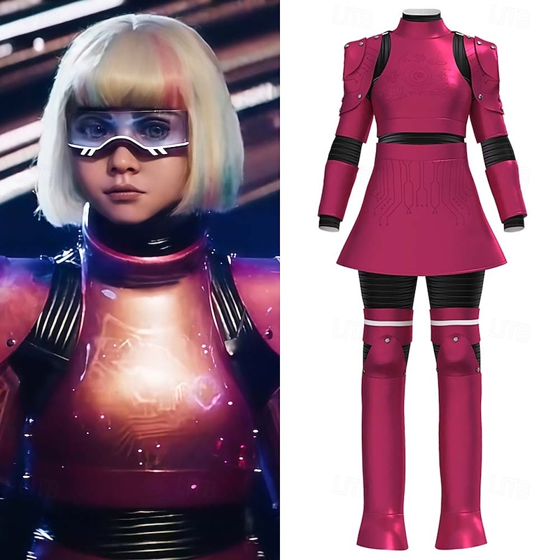 Robot Scary Doll Megan Halloween Costume M3GAN 2.0 Horror Kid's Girls' Halloween Carnival World Book Day Performance Stage School Event Dress Up Easy Halloween Costumes Dress Up