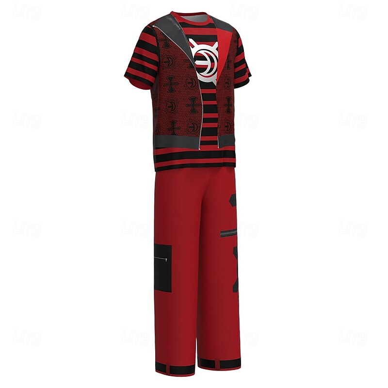 Zombie School Zombies 4 Victor Pants T-shirt Movie Cosplay Costume Movie Cosplay for Men's Boys' Adults Kids Halloween Masquerade Performance Halloween4