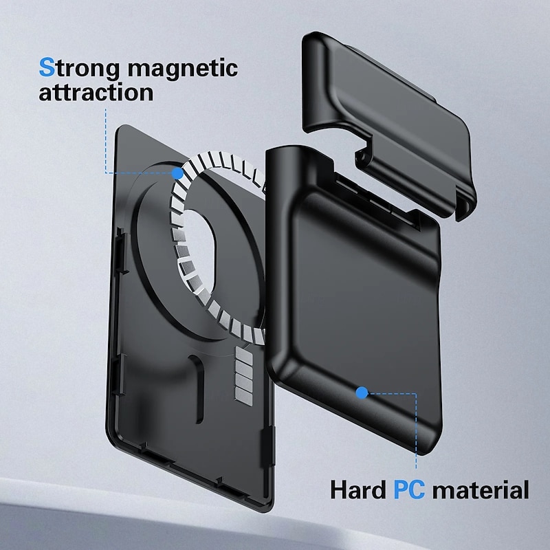 Magnetic Card Case for Magsafe for iPhone 16 15 14 13 Pro Max Plus Mini Wallet ID Pocket for Samsung S25 S24 S23 S22 Stand Cover3