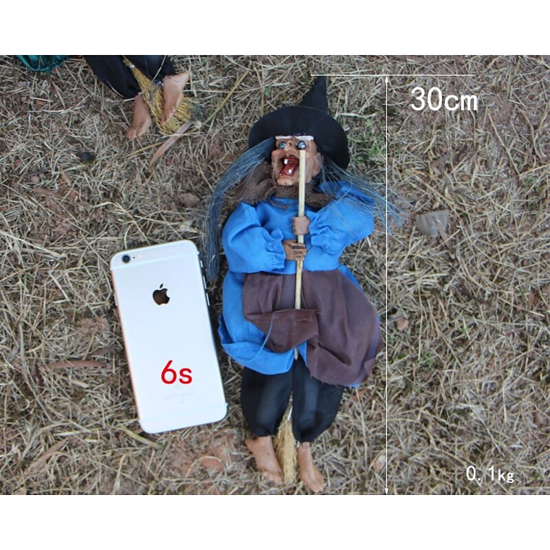 Halloween Ghost Festival Witch Figurine Hanging Doll DIY Decor Pendant Party Haunted House Props Ornament Garden Bar Decor4