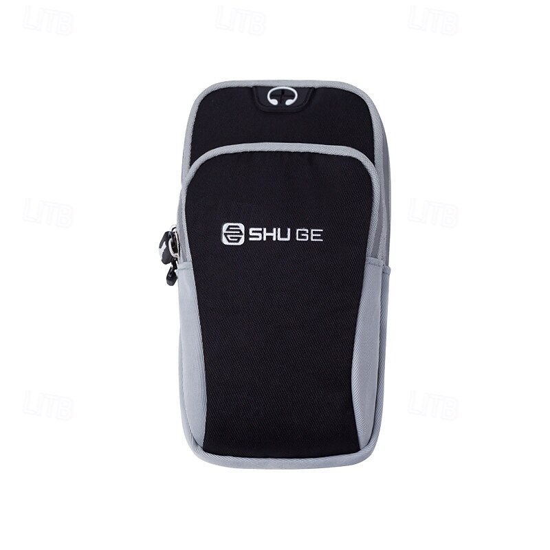 Arm Bag with Earphone Hole Sports Armband for Marathon Jogging Running Sports Bag Lightweight Water Resistant Velcro Reflective Strip Polyester Men's Women's Running Bag3