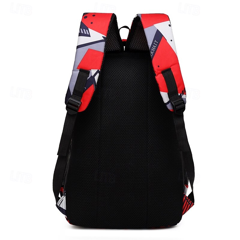 Boys' Geometric Camouflage School Backpack – Sporty Lightweight Bookbag for Middle & High School Students3