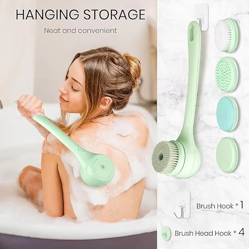 2025 Electric Body Brush Back Scrubber For Shower electric Body Scrub Brus