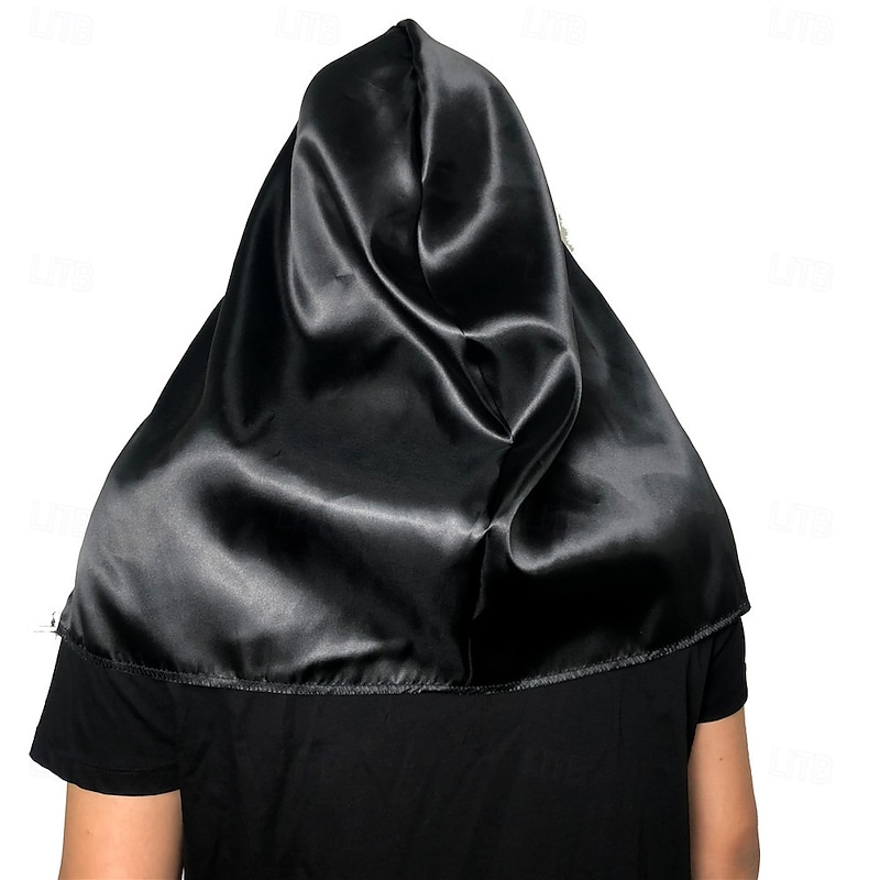 Ghost Halloween Mask The Nun Horror Scary Led Light Up Full Head Adults' Men's Women's Unisex Halloween Carnival Performance Party Easy Halloween Costumes Dress Up4