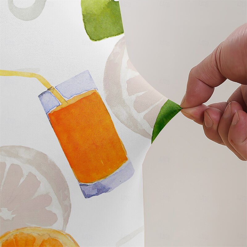 1 Piece Armchair Cover Strip Printed Stretch Spandex Dining Chair Cover, Stretch Chair Cover,  Chair Protector Cover Seat Slipcover with Elastic Band for Dining Room,Wedding, Ceremony, Banquet,Home Decor4