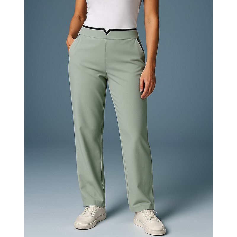 Women's Sweatpants Straight Leg Pants Jogging Pants Pocket High Waist Bottoms Athleisure Gym Workout Fall Quick Dry Breathable Gym Workout Outdoor Running Slim Sportswear Activewear Solid Colored