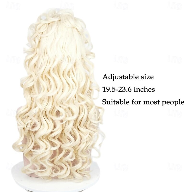 Long Blonde Beehive Wig 80s Wigs for Women Vintage Curly 60s 70s Wig for Halloween Party Costume Cosplay2