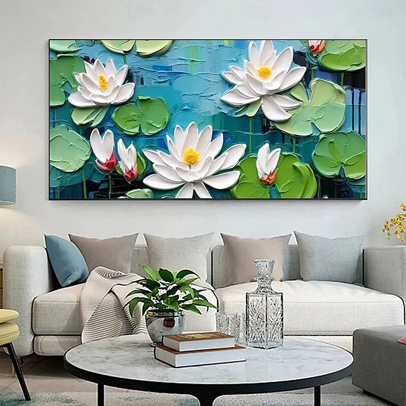 Large Handmade 3D Oil Painting Large Abstract Flower Vase Oil Painting on Canvas Wall Art Colorful Texture Wall Art Original Floral Art Custom Painting Living Room Decor4