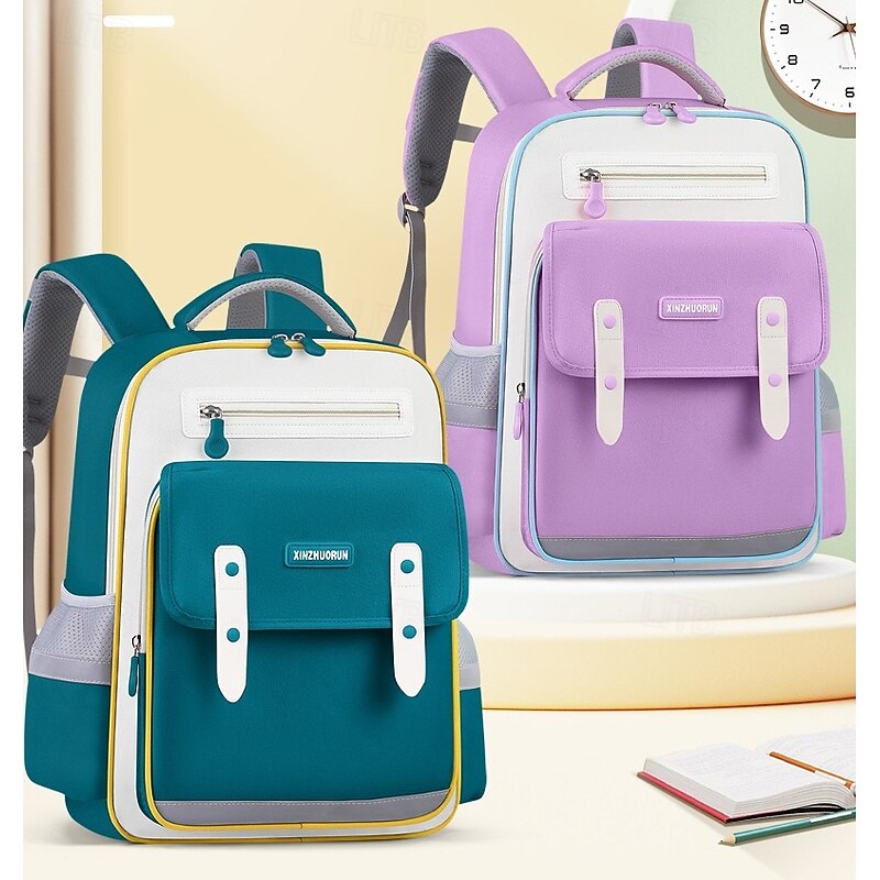 Kids School Backpack for Girls and Boys – Lightweight Waterproof Elementary Bookbag with Reflective Strips and Multiple Pockets, Back to School Bag2