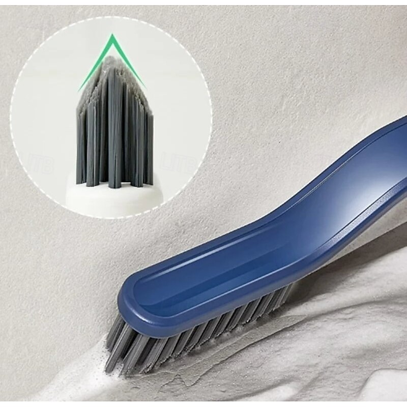 Multifunctional Floor Seam Brush Bathroom Kitchen Crevice Cleaning Tool with Stiff Bristles for Tile Gaps Window Tracks Grout Corners and Narrow Hard-to-Reach Areas3