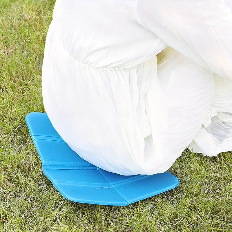 High Quality Foldable Seat Cushions Moisture-Proof Portable Outdoor Seat Pad for Camping, Fishing, Picnics, Beach, Hiking - Durable Grass & Blue, Outdoor Cushion Covers2