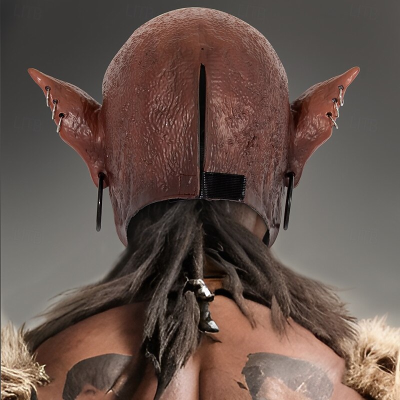 Monster Devil Orc Halloween Mask Realistic Mask Horror Scary Full Head Adults' Men's Halloween Carnival Performance Party Easy Halloween Costumes Dress Up4