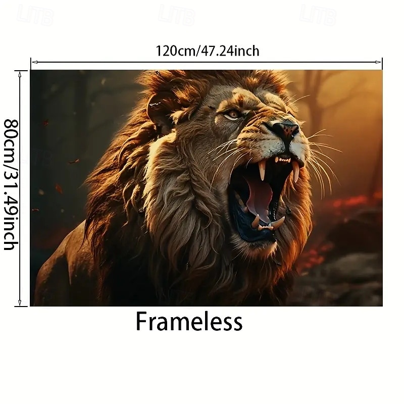 Print Rolled Canvas Prints - Abstract Animals Modern Traditional Art Prints4