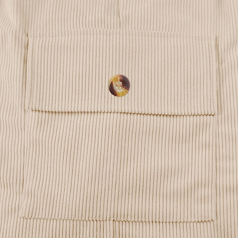 Men's Cargo Shorts Corduroy Pants Sweat Shorts Shorts Bermuda shorts Elastic Waist Plain Comfort Sports Knee Length Outdoor Yoga Casual Vacation Ethnic Style Black White Inelastic3