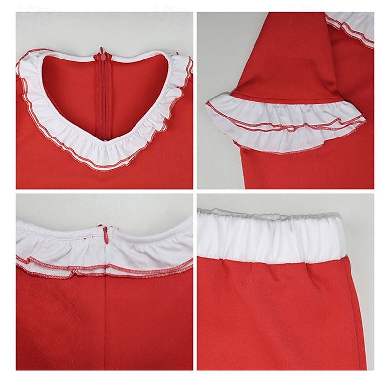 Sally Omalley Im 50 Costume Red Kick Lady Retro Outfit Halloween Sally O'Malley Costume Women3