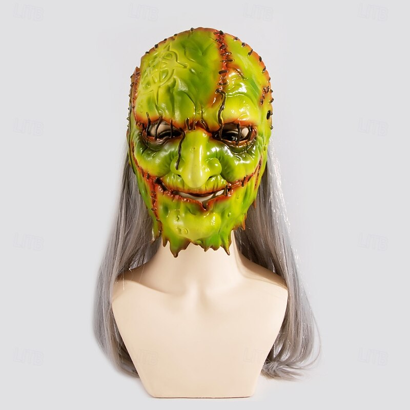 Witch Halloween Mask Horror Scary Full Face Adults' Men's Women's Unisex Halloween Performance Party Easy Halloween Costumes Dress Up4