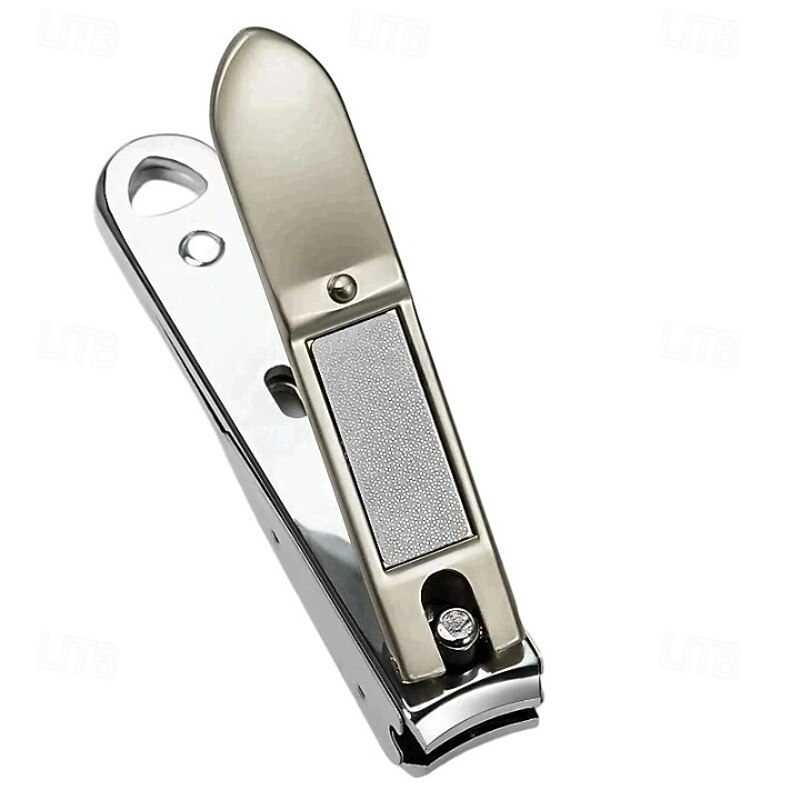 RIMEI Nail Clippers Anti Splash Fingernail Cutter Stainless Steel Manicure Tools Nail Scissors Detachable Design Nail Trimmer