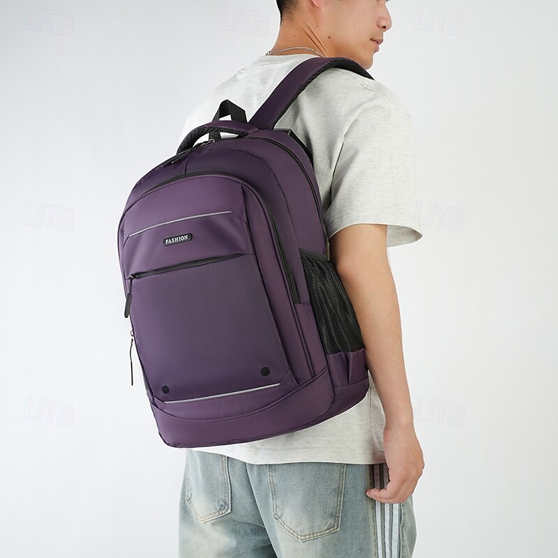 Men's Purple Laptop Backpack – Water-Resistant School and Work Bag for College Students & Daily Commute2