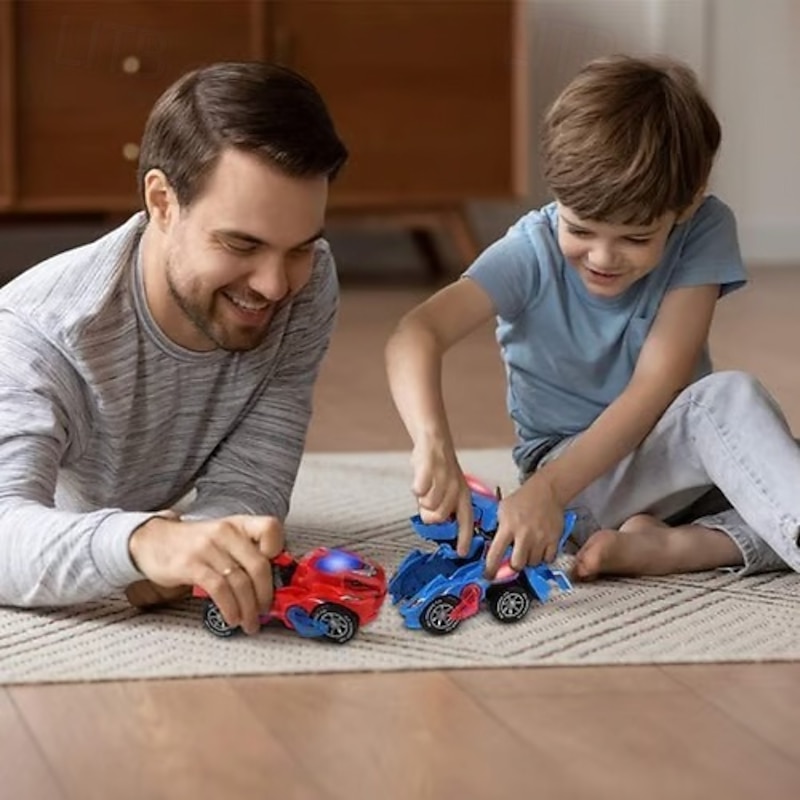 Electric audio-visual transformable dinosaur tank with lights HG-788 transformable music dinosaur children's toy2