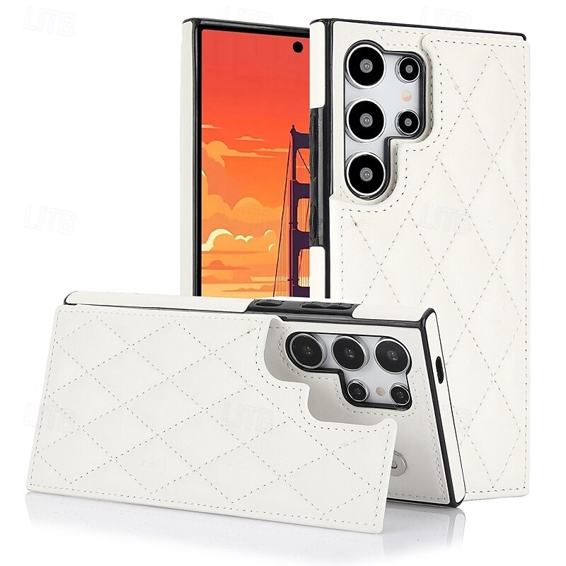 Phone Case For Samsung Galaxy S25 S25 Edge S24 S24 FE S23 Ultra Plus S22 Plus  Ultra A16 A55 5G A35 5G A15 Wallet Case Kickstand Card Slot Shockproof Retro TPU PU Leather3