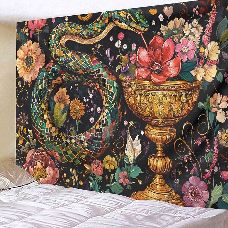 Snake Hanging Tapestry Wall Art Large Tapestry Photograph Backdrop Mural Decor Blanket Curtain Home Bedroom Living Room4