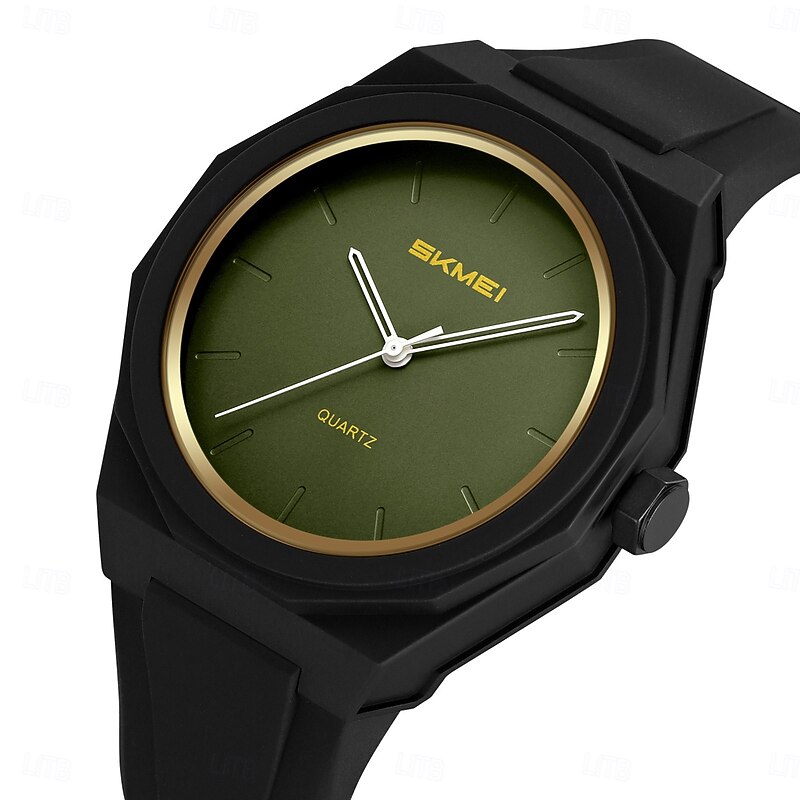 SKMEI Women Men Kids Quartz Watch Large Dial Casual Wristwatch Luminous Waterproof Silicone Watch3