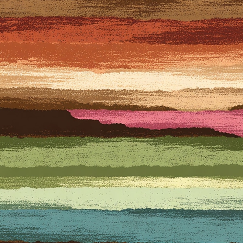 Men's Rainbow Geometic Henley Shirt Waffle T Shirt Long Sleeve Vintage Daily Retro Vintage Sports Outdoor Casual Holiday Spring & Summer All Seasons Dark Brown Blue Green Burgundy Henley Henley2