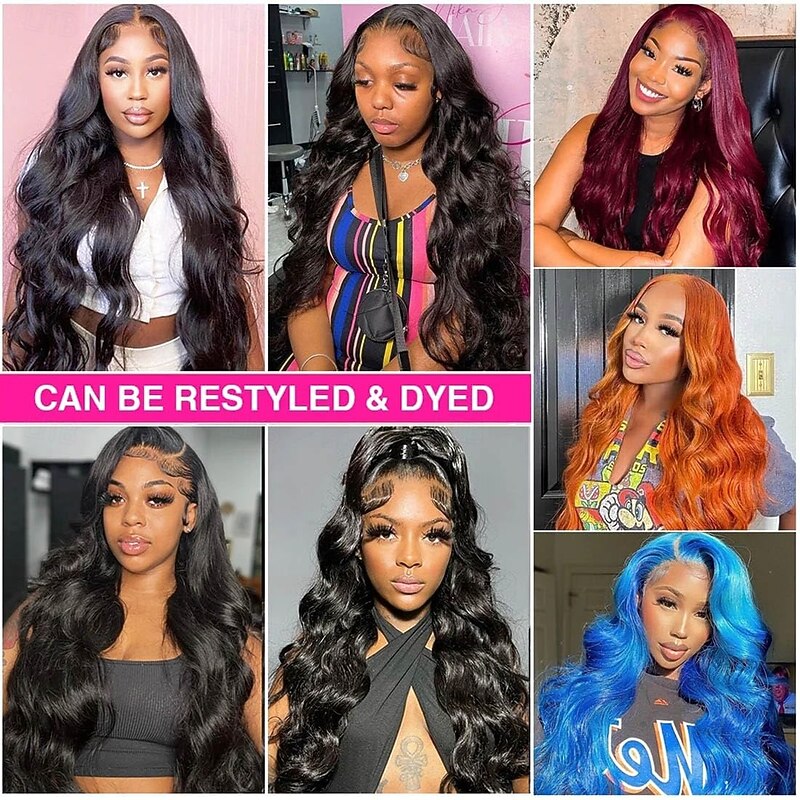 Human Hair Pre Plukced Pre Cut 4x4 HD Body Wave Lace Front Wigs Human Hair 180% Density Wigs with Baby Hair Brazilian Virgin Wear and Go Glueless WigHuman Hair3